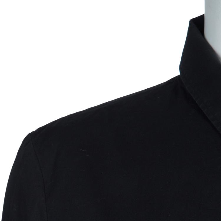 مملوكة مسبقًا Burberry Black Long Sleeve Cotton Shirt M