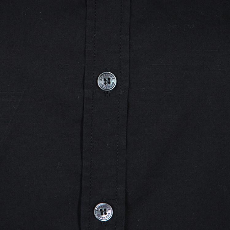 مملوكة مسبقًا Burberry Black Long Sleeve Cotton Shirt M