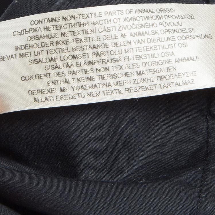 مملوكة مسبقًا Burberry Black Long Sleeve Cotton Shirt M