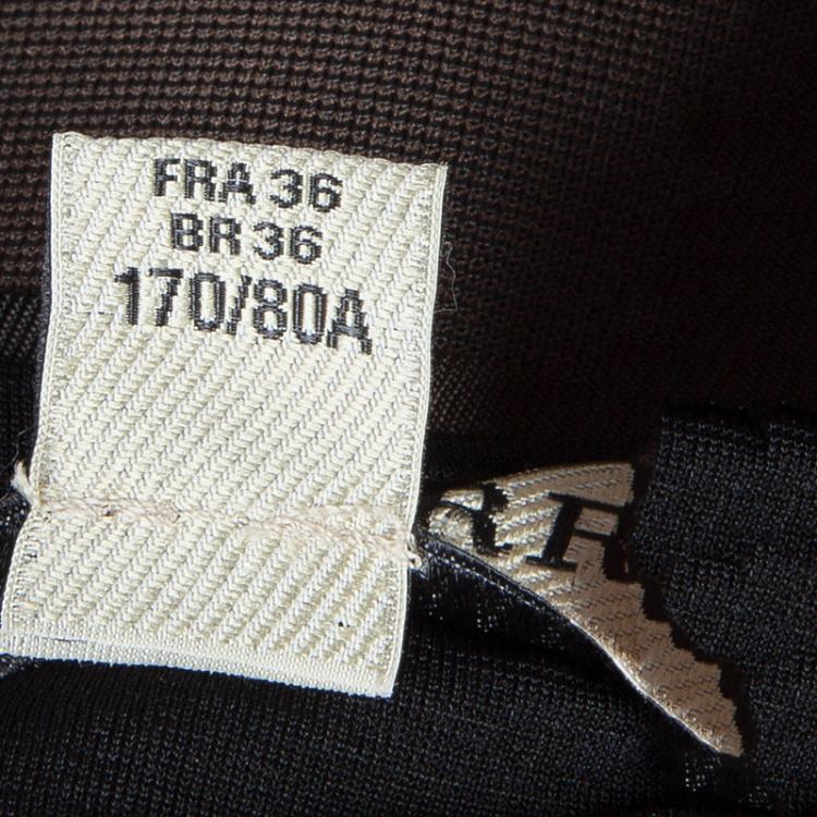 Pre Owned Burberry Olive Green Fitted Dress S
