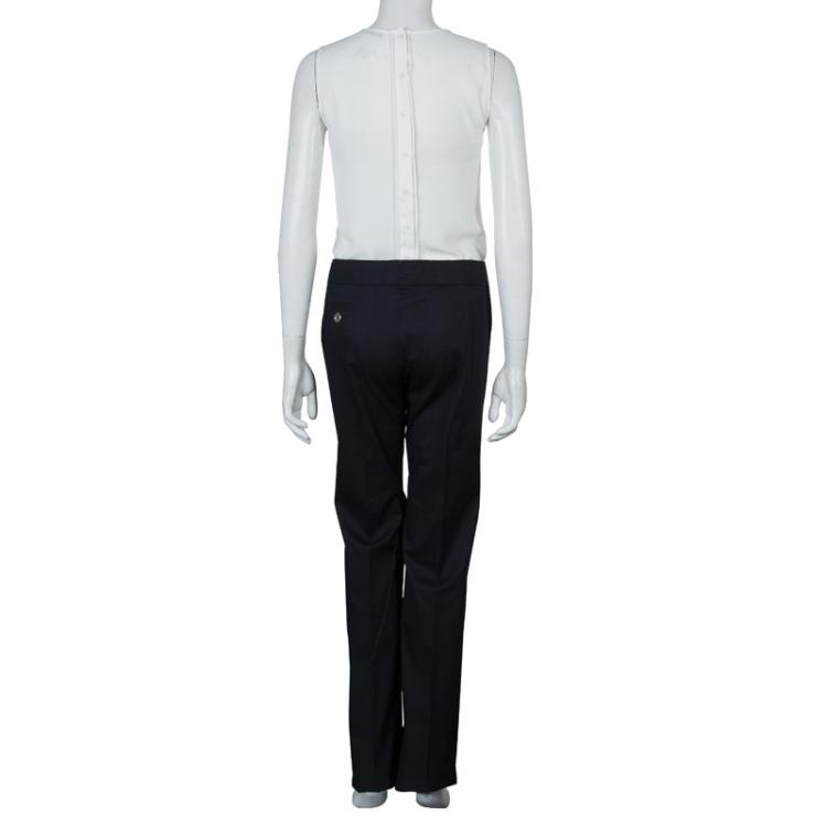 Pre Owned Burberry Navy Blue Trousers M/L