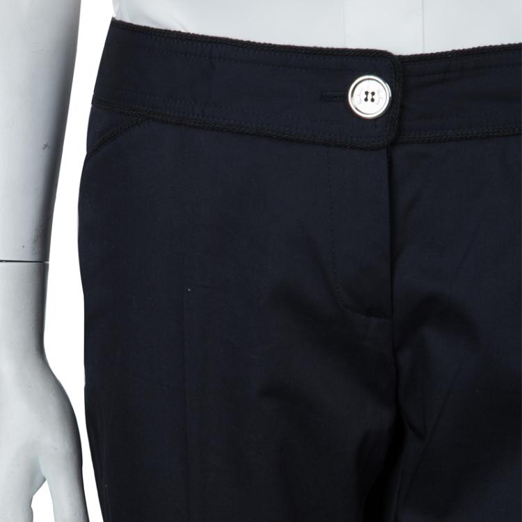 Pre Owned Burberry Navy Blue Trousers M/L