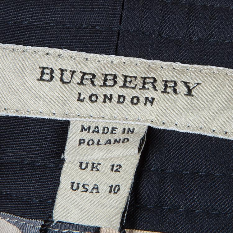 Pre Owned Burberry Navy Blue Trousers M/L