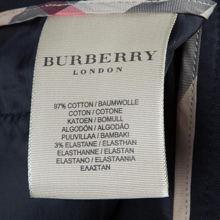 Pre Owned Burberry Navy Blue Trousers M/L