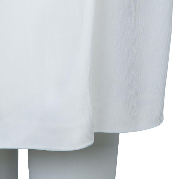 Pre Owned Burberry Prorsum Off-white Pleated Dress M