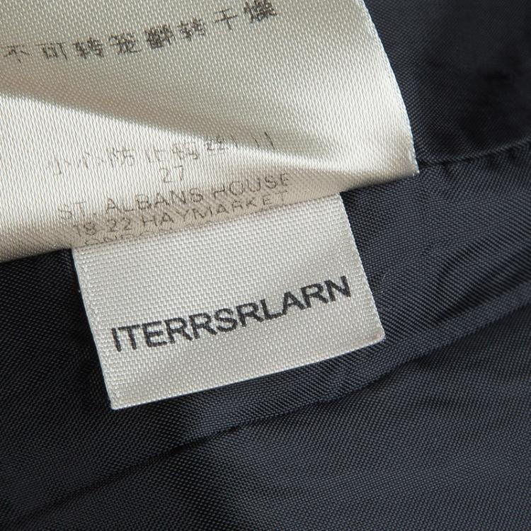 Pre Owned Burberry Black Short Sleeve Sheath Dress S