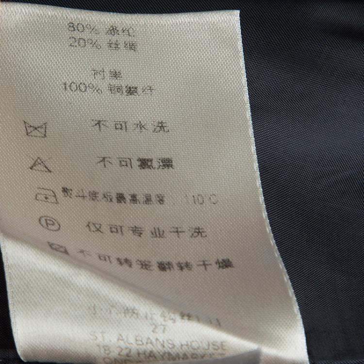 Pre Owned Burberry Black Short Sleeve Sheath Dress S