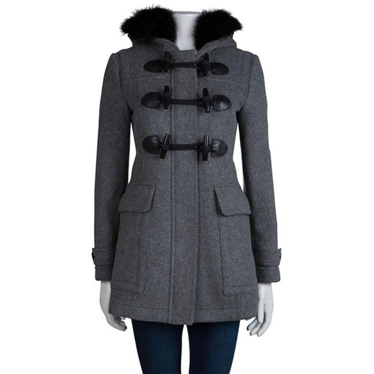 Louis Vuitton Fur-Trimmed Wool & Cashmere Duffle Coat - Black