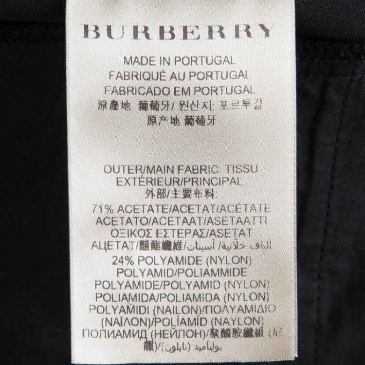 Pre Owned Burberry London Black Tailored Trousers S 