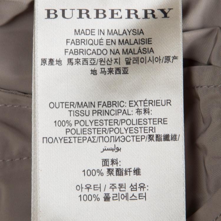 Pre Owned Burberry Brit Beige Double Breasted Overcoat XS
