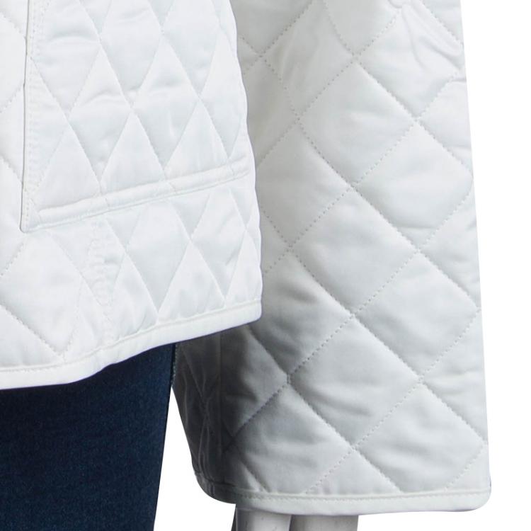 Pre Owned Burberry Brit White Diamond Quilted Jacket L