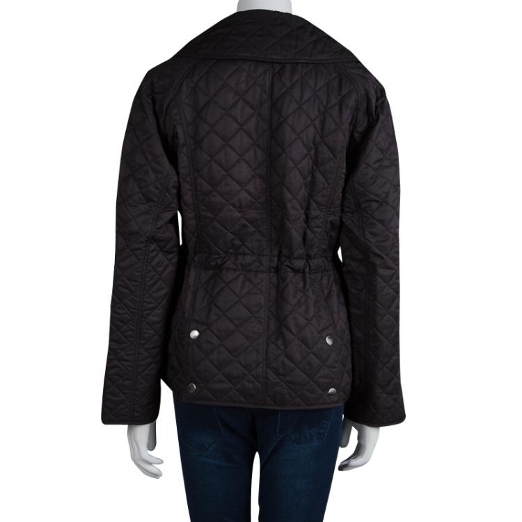 مملوكة مسبقًا Burberry Brit Black Diamond Quilted Jacket L