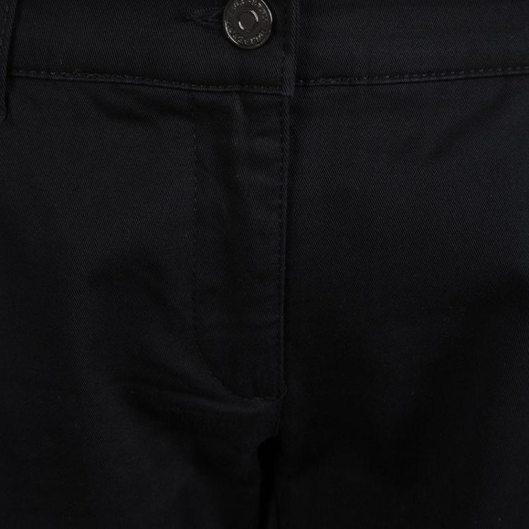 Pre Owned Burberry Black Straight Fit Trousers M