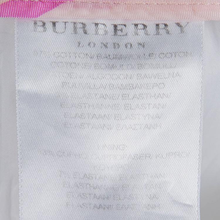 Pre Owned Burberry White Knee Length Pencil Skirt M