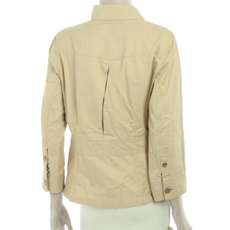 مملوكة مسبقًا Burberry London Beige Cotton Jacket S