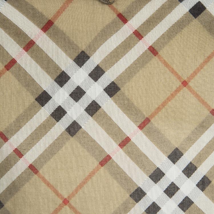 Pre Owned Burberry London Beige Novacheck Cotton Tunic S