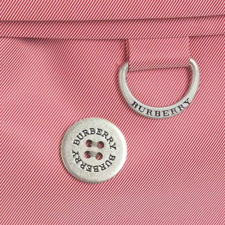 Pre Owned Burberry London Pink Cotton Trench Coat S