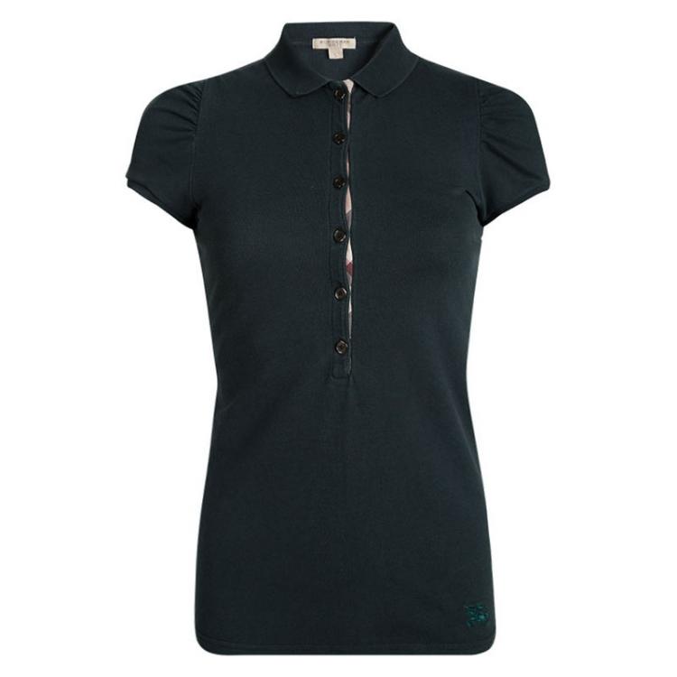 burberry polo womens green