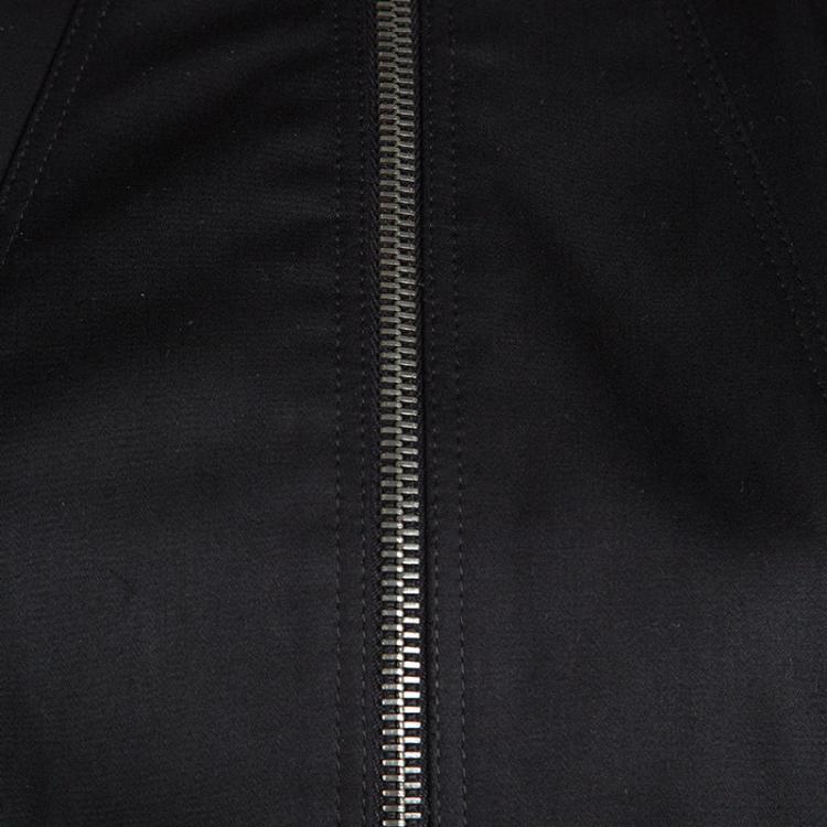 Pre Owned Burberry London Black Cotton Zip Front Jacket M
