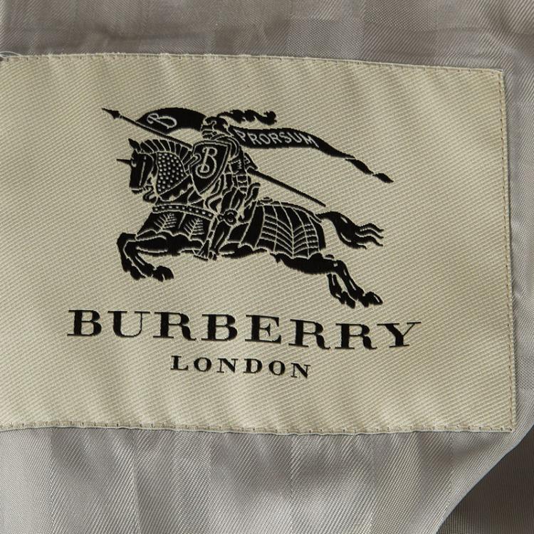 مملوكة مسبقًا Burberry London Beige Double Breasted Belted Trench Coat M