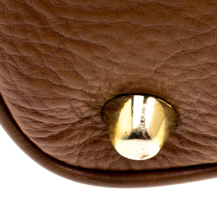 Pre Owned Burberry Brown Quilted House Check Fabric Tote