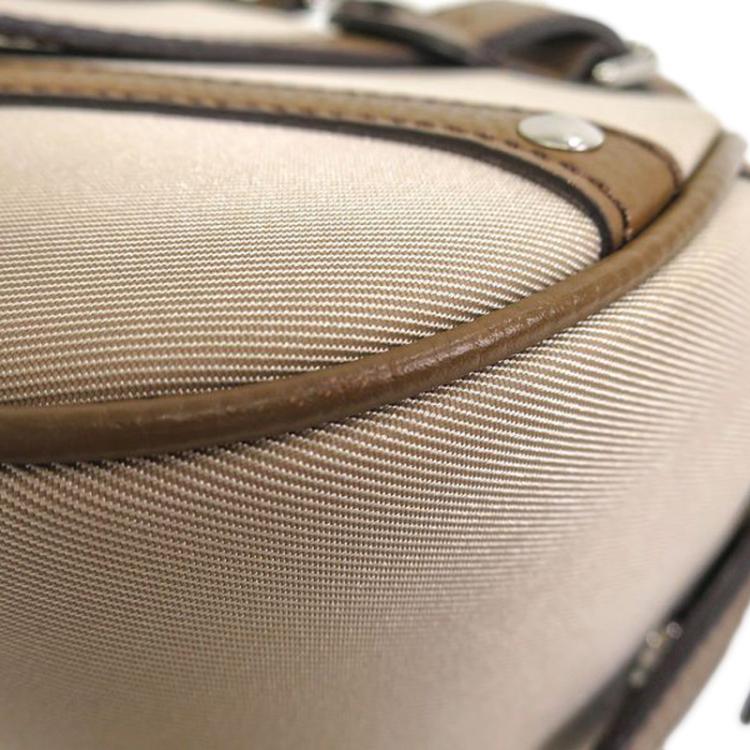 Pre Owned Burberry Supernova Check Coated Canvas and Fabric Orchard Bowling Boston