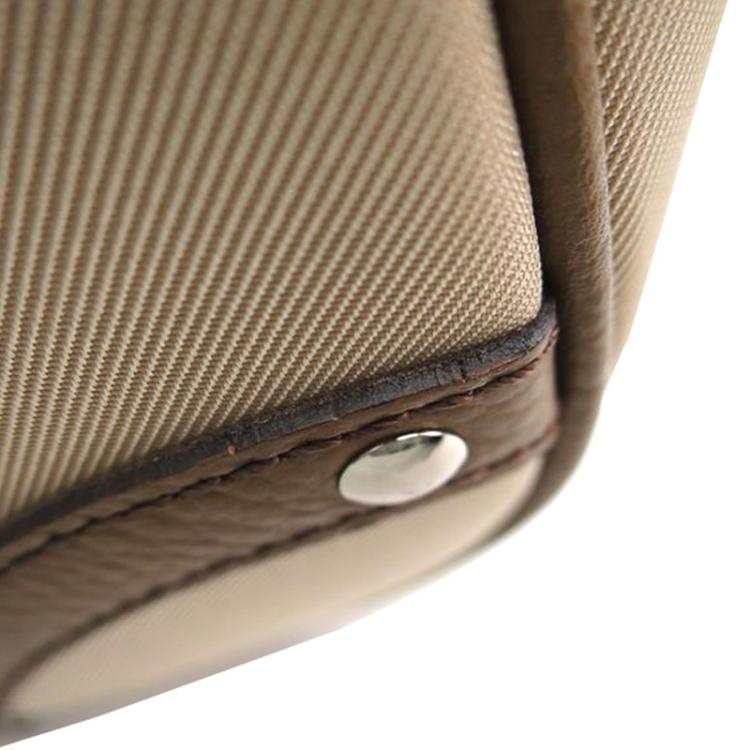 Pre Owned Burberry Supernova Check Coated Canvas and Fabric Orchard Bowling Boston