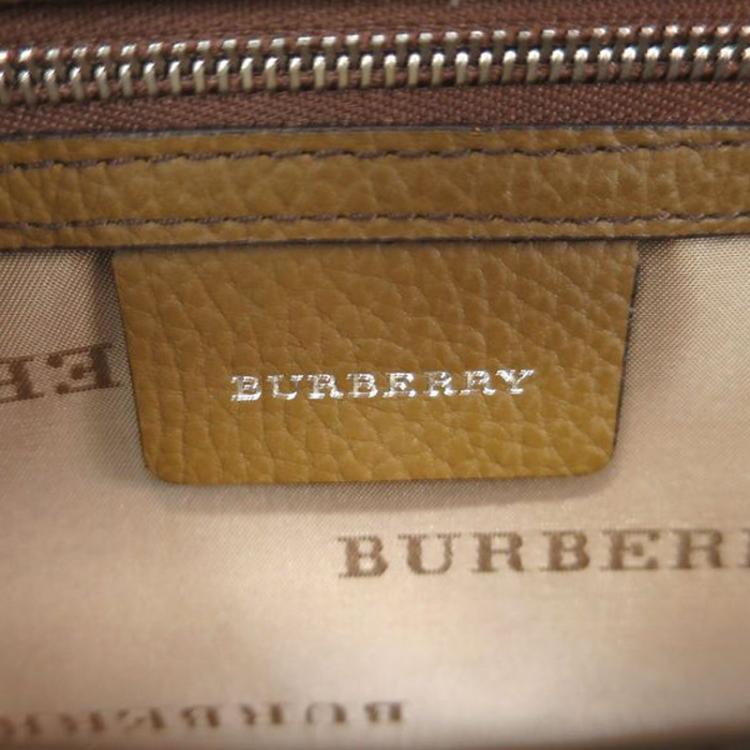 Pre Owned Burberry Supernova Check Coated Canvas and Fabric Orchard Bowling Boston