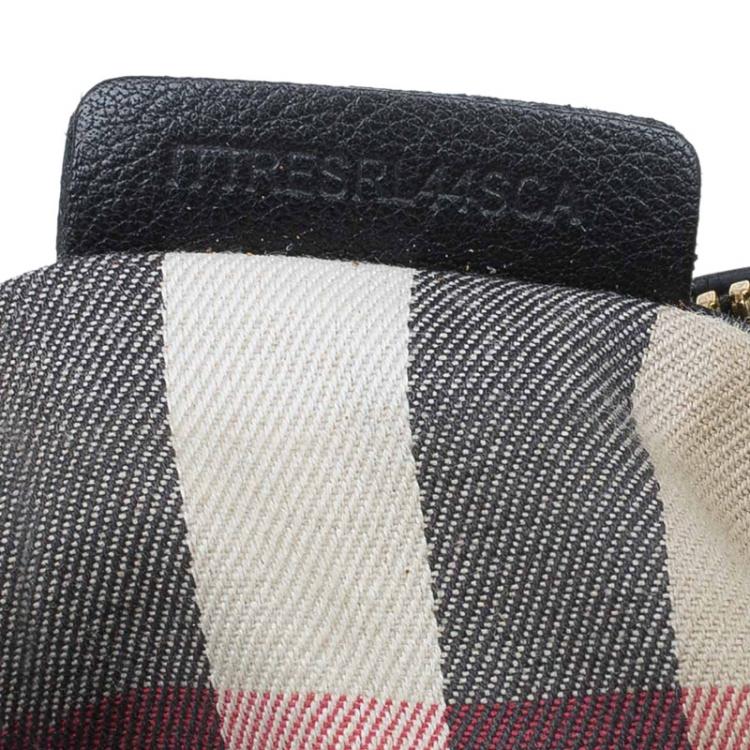 Pre Owned Burberry Black Leather Small Alchester Bowling Bag