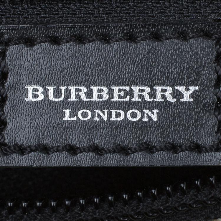 Pre Owned Burberry Beige Canvas Nova Check Barrel Bag