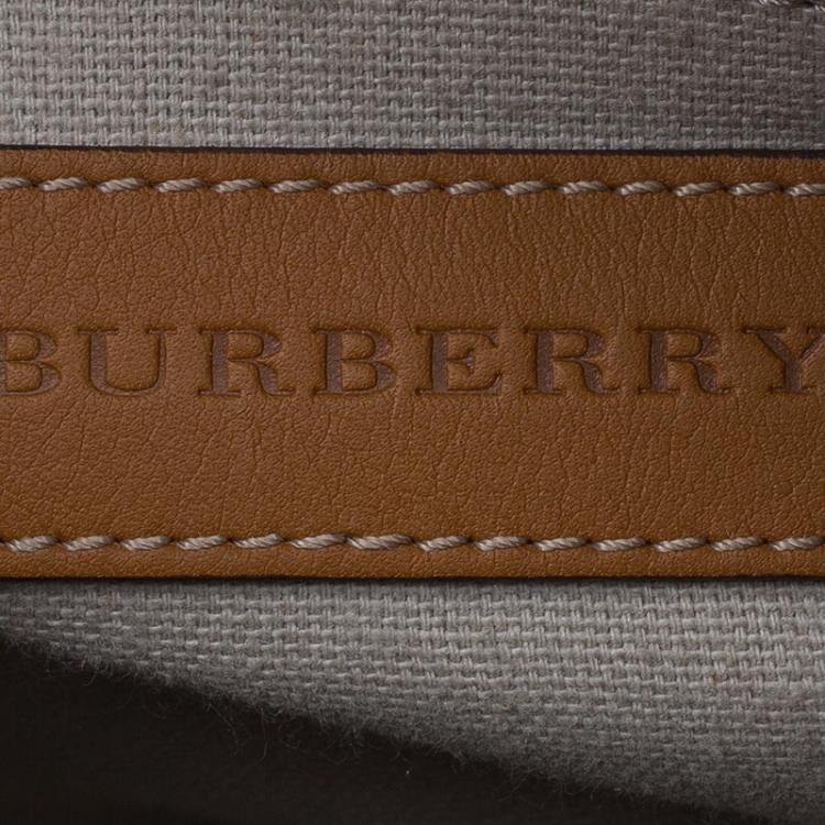Pre Owned Burberry Brown Leather Rope Alchester Bowling Bag