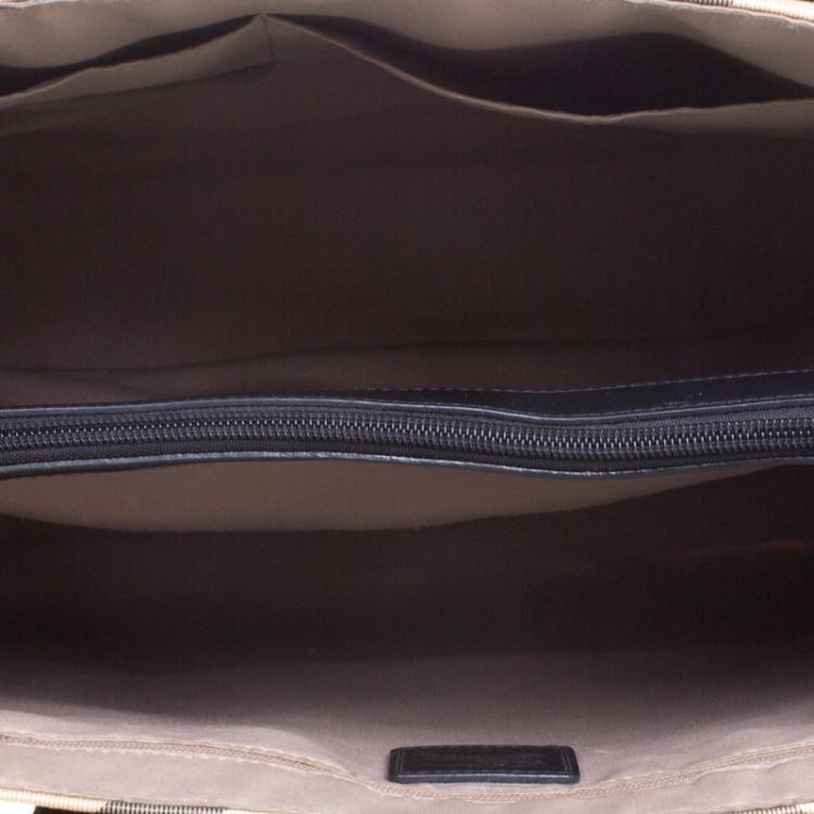 Pre Owned Burberry Black Nova Check PVC Tote