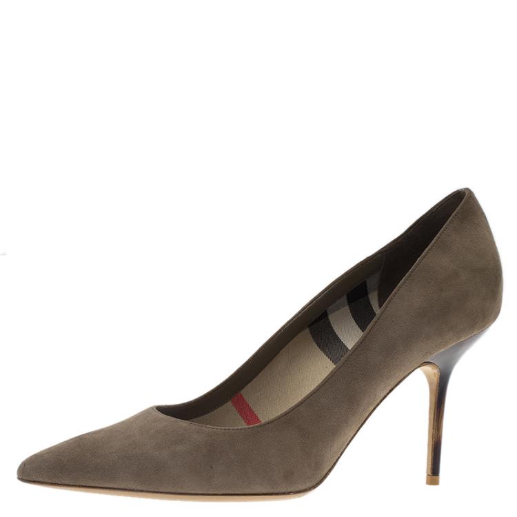 burberry pumps womens grey