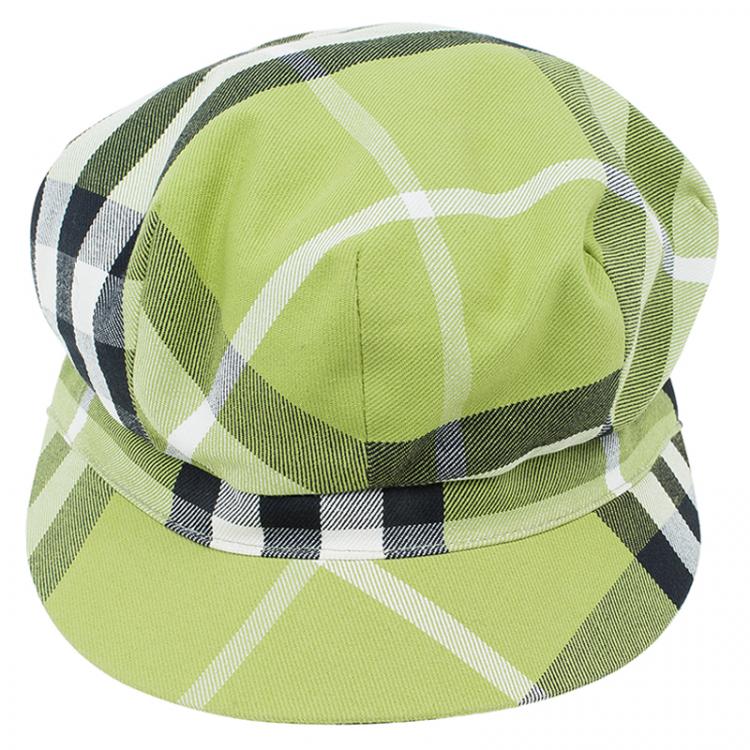 burberry hat green