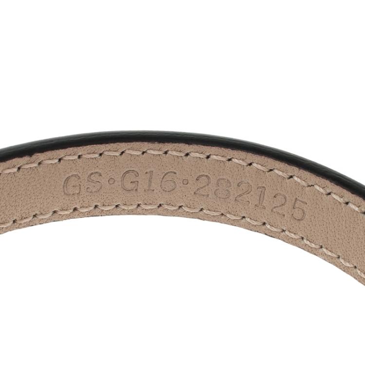 Pre Owned Bvlgari Red Serpenti Forever Leather Bracelet Small