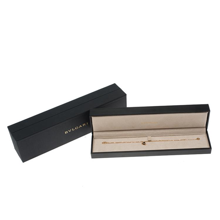 Pre Owned Bvlgari Divas' Dream Onyx Rose Gold Bracelet 