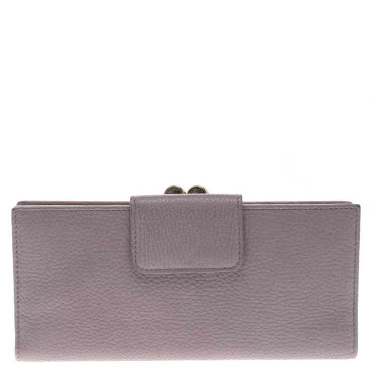 Bvlgari Lilac Leather Continental Wallet Bvlgari | The Luxury Closet