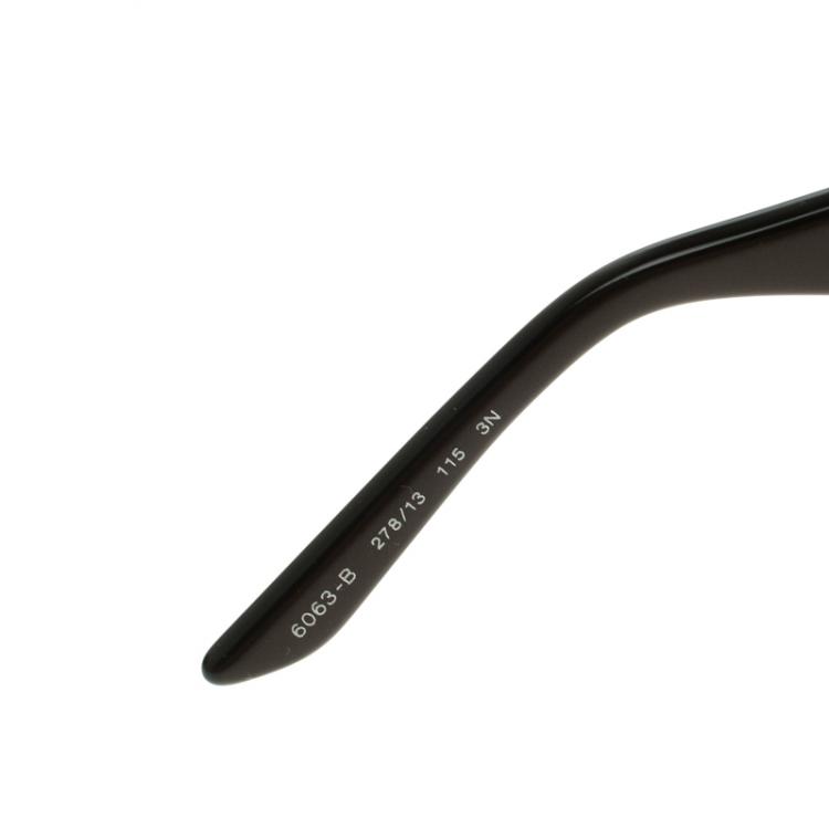 Pre Owned Bvlgari Brown 6063 B Special Edition Sunglasses