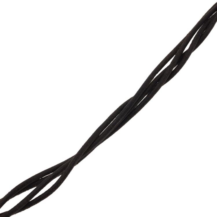 Pre Owned Bvlgari Brown Leather Cord Necklace