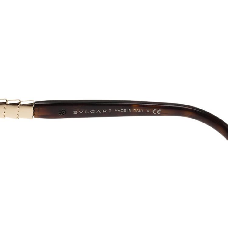 Pre Owned Bvlgari Tortoise 8105B Sunglasses 