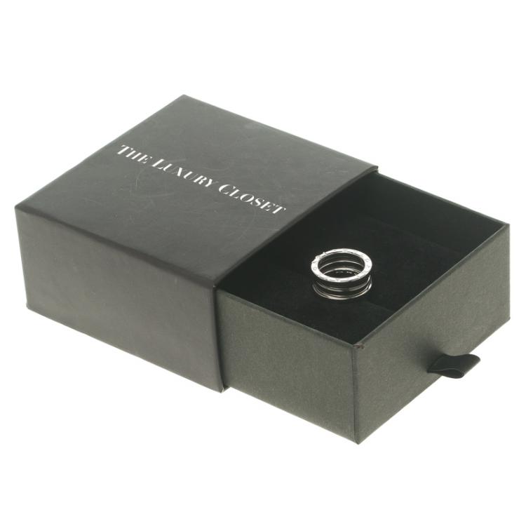 Pre Owned Bvlgari B.Zero1 3-Band White Gold Ring Size 49