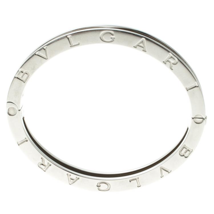 Pre Owned Bvlgari B.Zero1 18k Rose Gold & Steel Bracelet 16cm