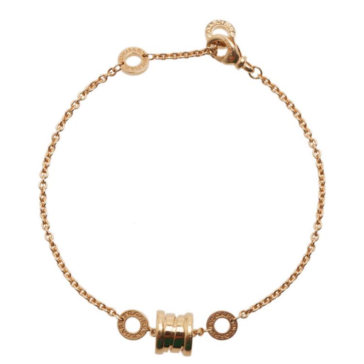 Pre Owned Bvlgari B.Zero1 18K Yellow Gold Soft Bracelet 19CM