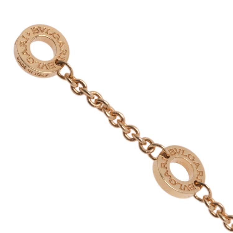 Pre Owned Bvlgari B.Zero1 18K Yellow Gold Soft Bracelet 19CM