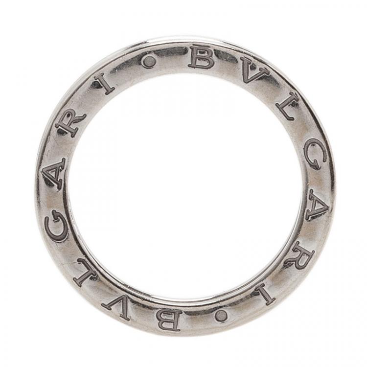 Pre Owned Bvlgari B.Zero1 Diamond Band Ring Size 53