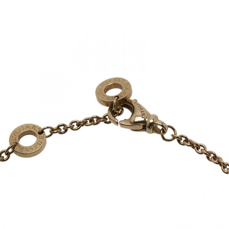 Pre Owned Bvlgari B.ZERO1 3-Elements 18K Yellow, White and Pink Gold Soft Bracelet