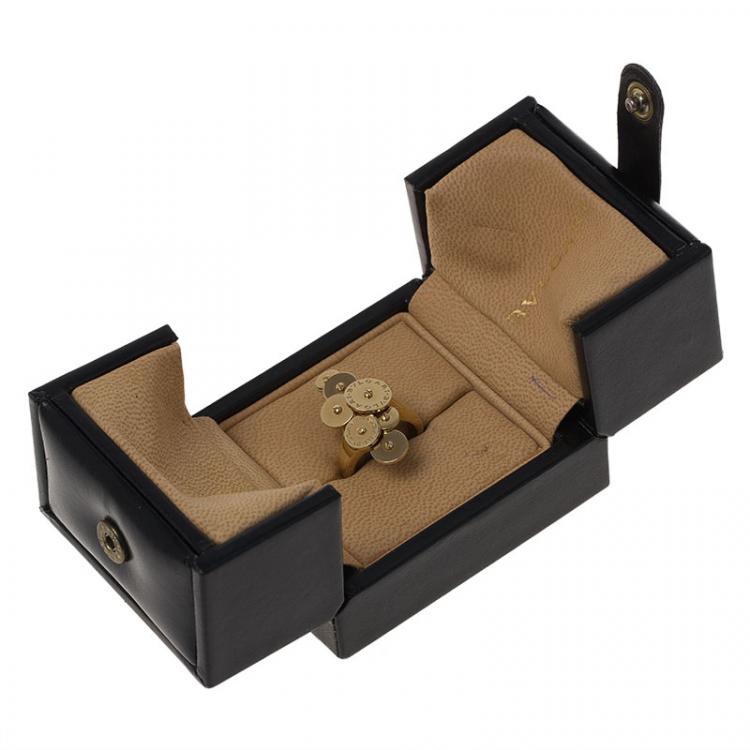 Pre Owned Bvlgari Cicladi Yellow Gold Ring Size 50.5