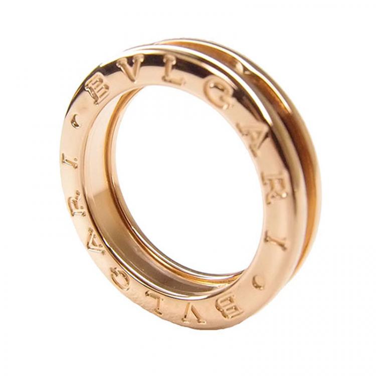 Pre Owned Bvlgari B.Zero1 1-Band Rose Gold Ring Size 50