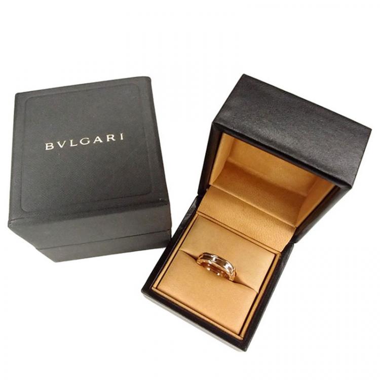 Pre Owned Bvlgari B.Zero1 1-Band Rose Gold Ring Size 50