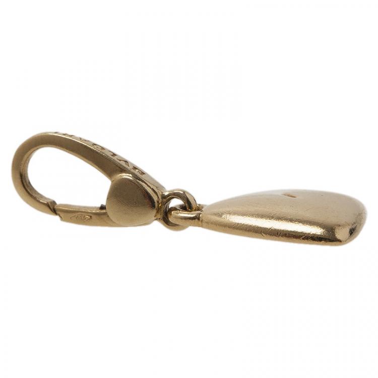 Pre Owned Bvlgari Heart Yellow Gold Charm